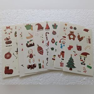 10 Sheets Christmas temporary tattoos SEALED